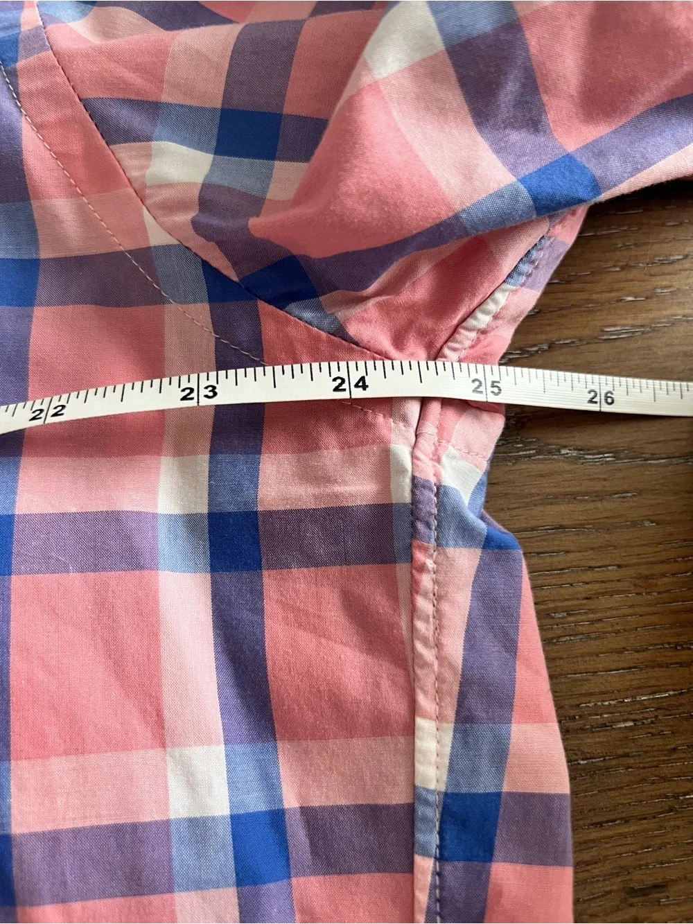 J Crew Men's Pink & Blue Plaid Cotton Poplin Button-Down Shirt Size XL